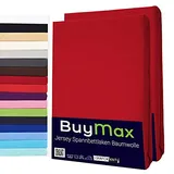 Buymax Spannbettlaken 60x120 70x140 80x200 90x200 100x200 120x200 140x200 160x200 180x200 200x200 Baumwolle Bettlaken Jersey