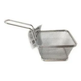 APS Servier-Frittierkorb 10 x 8.5 cm, H: 6.5 cm /// Edelstahl, Griff 9 cm /// -SNACKHOLDER- /// 40620 Miniature frying basket made of stainless steel, stainless steel,