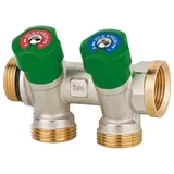 EFFEBI Trinkwasserverteiler mit DVGW-Zulassung - Kugelventil aus Messing