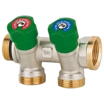 EFFEBI Trinkwasserverteiler mit DVGW-Zulassung - Kugelventil aus Messing