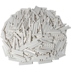 LEGO 1×6 Fliesen Weiß – 500 Stück – White tile 6636 (LEGO Zubehör)