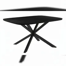 SIT Möbel Esstischplatte 200 x 3 x 100 cm schwarz