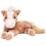 Uni-Toys - Pferd Hellbraun, liegend - superweich - 28 cm (Länge) - Plüsch-Pferd, - Plüschtier, Kuscheltier