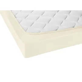 biberna 0077641 Jersey-Elastic-Topper 180 x 200 - 200 x 220 cm champagner