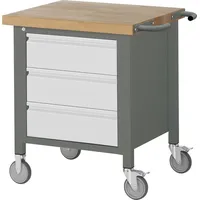 Stier Fahrbare Werkbank Premium mit 3 Schubladen BxTxH 750x700x880mm