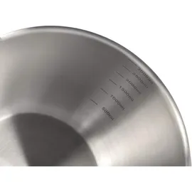 Rosti Margrethe Rührschüssel Set, Teigschüssel, Metallschüssel, Servierschüssel, Backschüsseln 2-teilig aus 18/8 Edelstahl + Silber