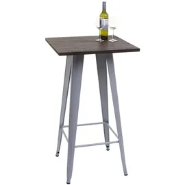 chefgastro Stehtisch 107 x 60 x 60 cm Grau