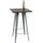 chefgastro Stehtisch 107 x 60 x 60 cm Grau