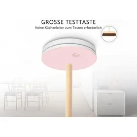 ELRO 6er Set 10 Jahres Design Rauchmelder extra flach, Höhe 2,3cm