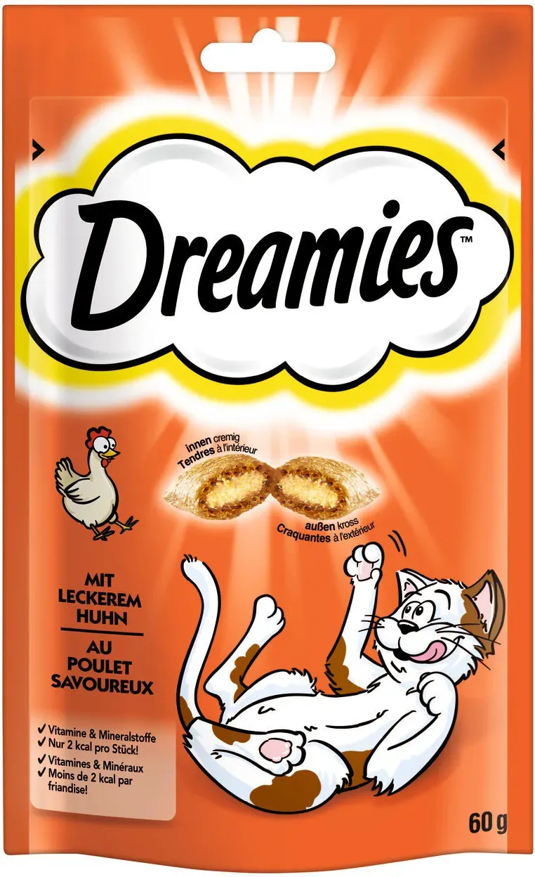 Dreamies Katzensnack 60g Lachs 3 x 60 g