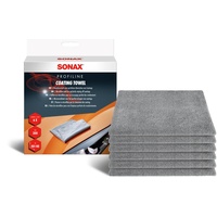 SONAX Coating Towel (6 Stück) weiches Mikrofasertuch zur sanften Entfernung von Politur- | Art-Nr. 04511000