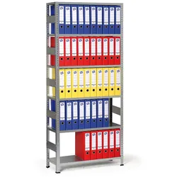 Regal für Ordner BASIC, verschraubt, 1850 x 800 x 300 mm, Basis