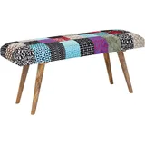 FineBuy Sitzbank Bettbank Mehrfarbig 117 x 38 x 51 cm
