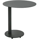 Dehner Beistelltisch Mika, ca. Ø50/H50 cm, dunkelgrau
