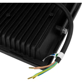 Gtv Außenstrahler Aluminium, Glas 50 W 4000 lm wetterfest IP65 schwarz