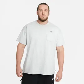 Nike Sportswear Club Herren-T-Shirt Dark Grey Heather/Black XXL