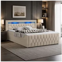 Juskys Leona 180 x 200 cm H4 Beige