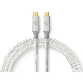 Nedis USB-C 2,00 m Silber