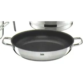 Silit Toskana Topf-Set 9-tlg. 3 x Fleischtopf + Bratentopf + Stielkasserolle + Milchtopf + Bratpfanne + Servierpfanne + Spritzschutzdeckel + Dämpfererinsatz