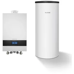 Buderus Gas-Brennwert Logaplus-Paket W22 GB172i.2 15 kW H-Gas Speicher SU160 Bedieneinheit BC400