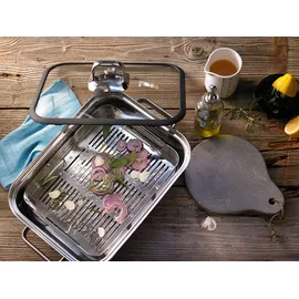 WMF Vitalis Compact Dampfgarer 41 x 27 cm mit Spargelzange