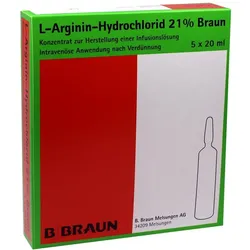 L-arginin-hydrochlorid 21% Konzentrat 5X20 ml