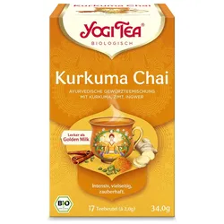 YOGI TEA, Kurkuma Chai, Bio Gewürz- und Kräutertee 17X2,0 g