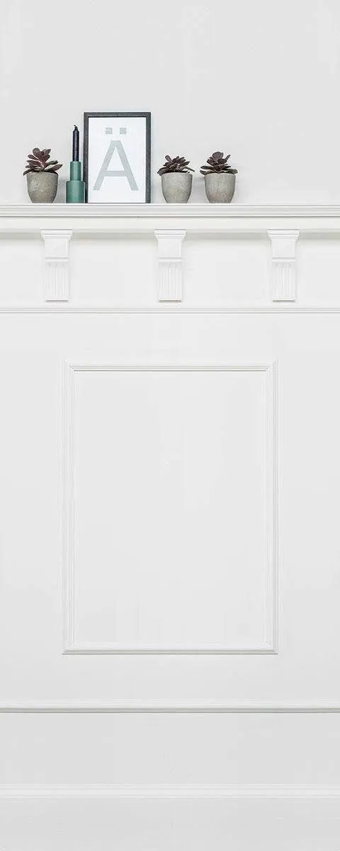 KOMAR Vliestapete Tapeten 100x250 cm (Breite x Höhe), Vliestapete, 100 cm Bahnbreite Gr. B/L: 1 m x 2,5 m, schwarz-weiß (weiß, schwarz) Türtapeten