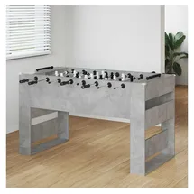 vidaXL Tischfußballtisch Betongrau 146,5 x 74 x 85 cm Holzwerkstoff