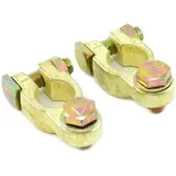 Solartronics Batterieklemmen 12V 24V Typ STBK3 Autobatterie Solarbatterie Polklemmen Massiv Paar: