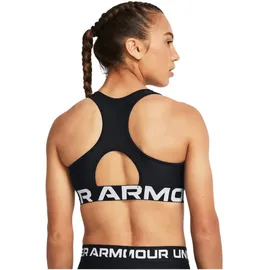 Under Armour HeatGear Armour Mid Support Sport-BH Damen 001 black/white L