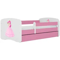 Raumhirsch furniture Kinderbett, Rosa, Holzwerkstoff, Holzwerkstoff, 1 Schubladen, 80x160