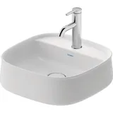 Duravit Zencha Aufsatzbecken 420 mm, ein Hahnloch, 2374423271, Farbe: weiß seidenmatt
