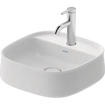 Duravit Zencha Aufsatzbecken 420 mm, ein Hahnloch, 2374423271, Farbe: weiß seidenmatt