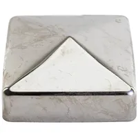 Trendline Pfostenkappe 70 x 70 mm Silber/Edelstahl
