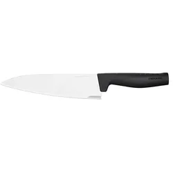 Fiskars Hard Edge Messer, hochwertiger japanischer Stahl rostfrei Softgrip Kochmesser 33,1cm 120g