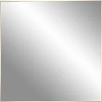 XXXLutz Xxxl Wandspiegel, Dunkelgelb, Metall, Glas, quadratisch, 60x0.5x60 cm,