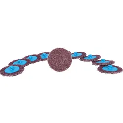 KS Tools Ersatz-Schleifpads, Ø50mm, 10er Pack Sandpapier lila - 515.5084 - lila