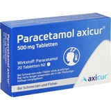 axicorp Pharma GmbH Paracetamol axicur 500 mg Tabletten