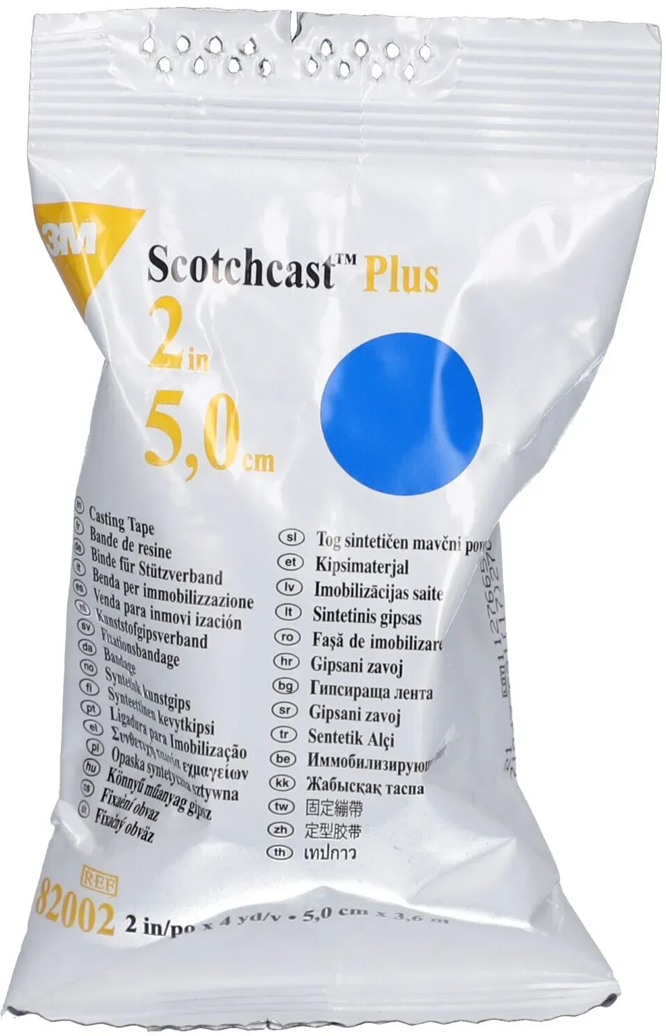 3M Scotchcast Plus Starrer Harzstreifen 5cmx3.65m - Blau