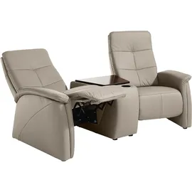 exxpo - sofa fashion Couch Kunstleder 2-Sitzer Grau