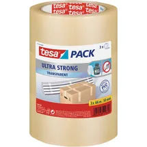 Tesa Paketband transparent 3 Rollen