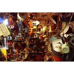 Fototapete PAPERMOON "Alter San Telmo Markt", bunt, B:3,50m L:2,60m, Vlies, Tapeten