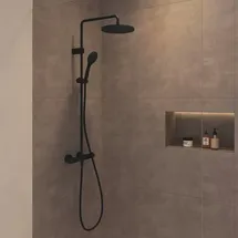 Duravit Duschsystem 1000 Minusflow Schwarz TH4282008046