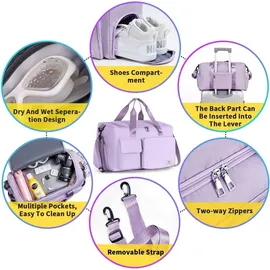 luxuskollektion 35L Damen Sporttasche mit Schuh- und