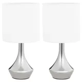 vidaXL Tischlampen Weiß 2 St.