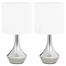 vidaXL Tischlampen Weiß 2 St.