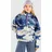 Columbia Helvetia II Printed Cropped Half Snap Fleecepullover Nocturnal/Dreaming S