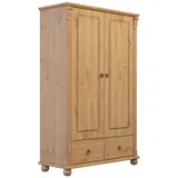 Wäscheschrank HOME AFFAIRE "Tessin", beige (natur), B:90cm H:140cm T:38cm, Massivholz, Schränke, aus massiver Kiefer, in 2 Breiten, viel Stauraum, FSC zertifiziert