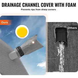 Vevor Wohnwagen-Schutzhülle 6,7-7,3 m Grau